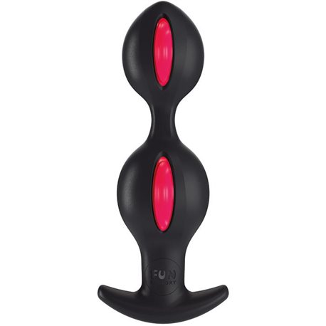 Kulki analne FUN FACTORY B Balls malinowo-czarny