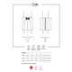 Dottie gorset i stringi S/M