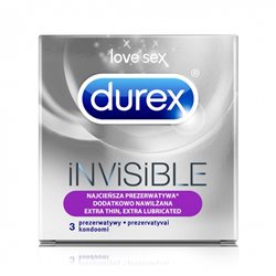 Prezerwatywy Durex Invisible A3 dodatkowo nawilżone
