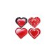 Pasante Heart Shaped Foil Condoms (100 szt.)