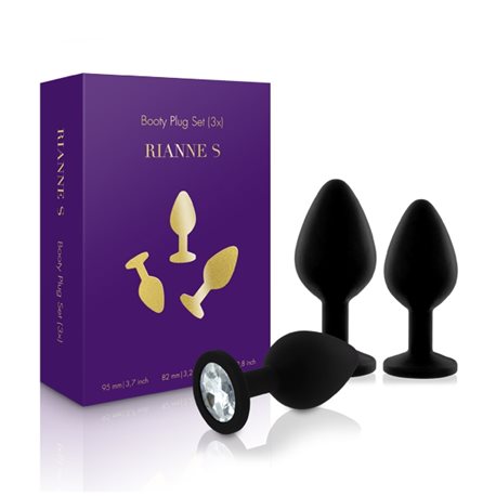 Rianne S - Booty Plug Set 3x Black