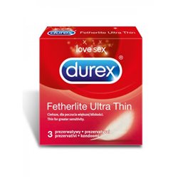 Prezerwatywy Durex Fetherlite Ultra Thin A3 supercienkie