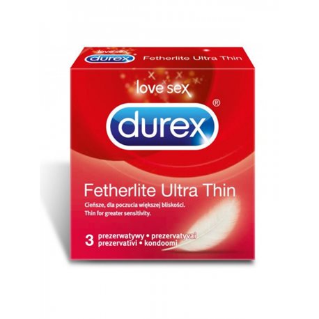 Prezerwatywy Durex Fetherlite Ultra Thin A3 supercienkie