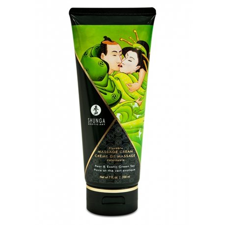 Shunga - Pear & Exotic Green Tea Kissable Massage Cream 200 ml