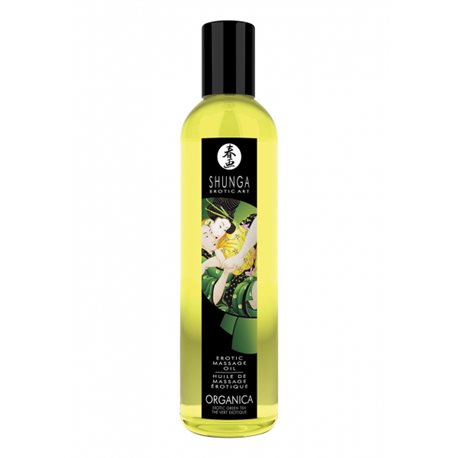 Shunga - Exotic Green Tea Organic Massage Oil 250 ml