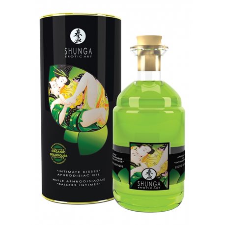 Shunga - Exotic Green Tea Organic Warming Oil 100 ml