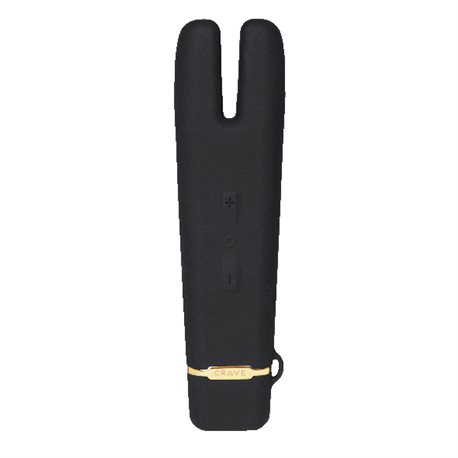 Wibrator - Crave Duet Flex Vibrator Black Czarny