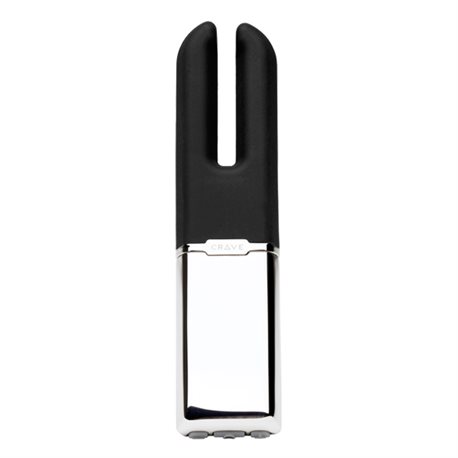 Stymulator - Crave Duet Vibrator Black Czarny