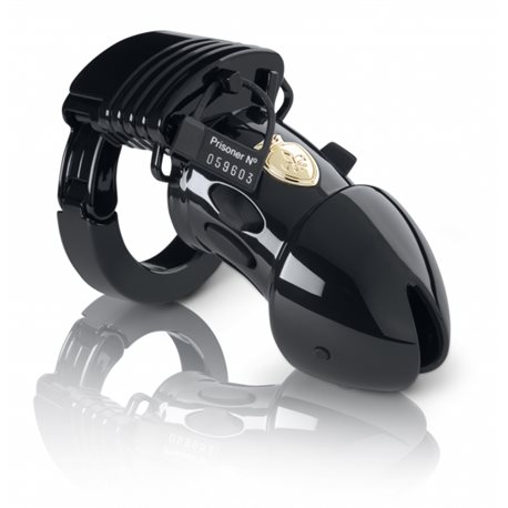 Mystim Pubic Enemy No 1 czarny pas cnoty z elektrostymulacją