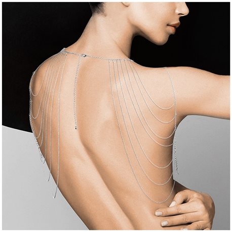 Łańcuszek na plecy Bijoux Indiscrets Magnifique (srebrny)