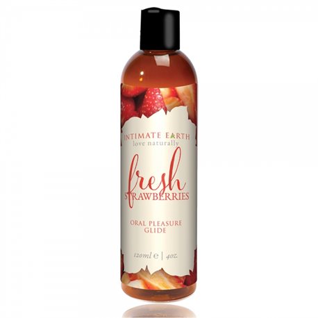 Intimate Earth - Fresh Strawberries Flavored Lubricant 120 ml