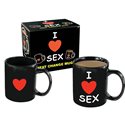 Kubek z napisem - I Love Sex Heat Change Mug
