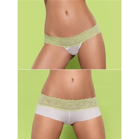 Lacea szorty i stringi DUO PACK zielone S/M