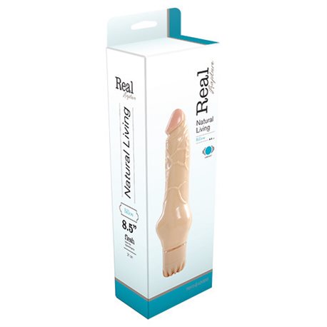 REALISTIC VIBRATOR REAL RAPTURE BILLOW FLESH 8.5""""
