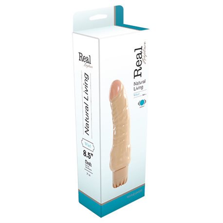 REALISTIC VIBRATOR REAL RAPTURE WHIRL FLESH 8.5""""