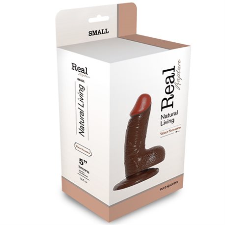 REALISTIC DILDO REAL RAPTURE BROWN 5""