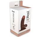 REALISTIC DILDO REAL RAPTURE BROWN 5""