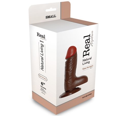 REALISTIC DILDO REAL RAPTURE BROWN 6""