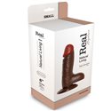 REALISTIC DILDO REAL RAPTURE BROWN 6""