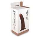 REALISTIC DILDO REAL RAPTURE BROWN 7""