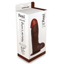 REALISTIC DILDO REAL RAPTURE BROWN 11""