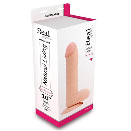 VIBRATORE REALISTICO REAL RAPTURE FLESH 10""""