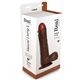 REALISTIC VIBRATOR REAL RAPTURE BROWN 9""