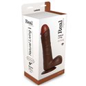 REALISTIC VIBRATOR REAL RAPTURE BROWN 9""