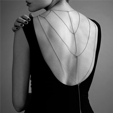 Bijoux Indiscrets - Magnifique Back & Cleavage Chain (srebrny)
