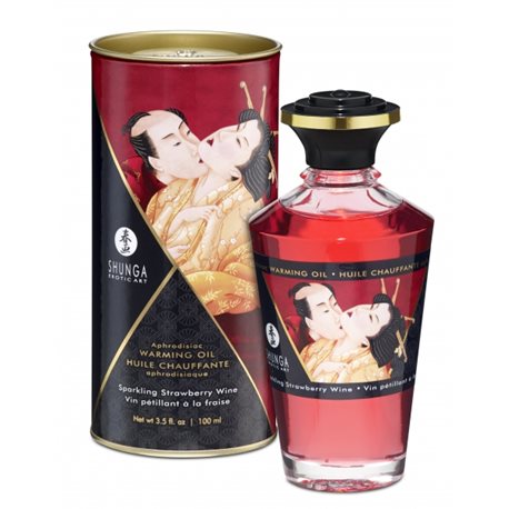 Shunga - Aphrodisiac Oil Sparkling Strawberry Wine 100 ml