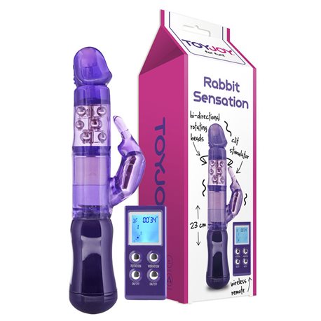 ToyJoy Rabbit Sensation Remote fioletowy