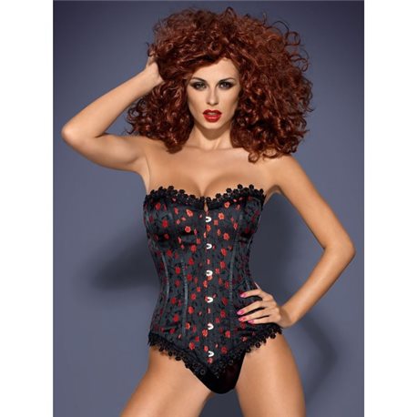 Cabernet gorset i stringi XXL