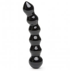 Fifty Shades Freed - It's Divine Glass Beaded Dildo Black