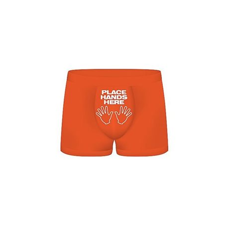 Bokserki męskie Funny Boxers Place Hands Here