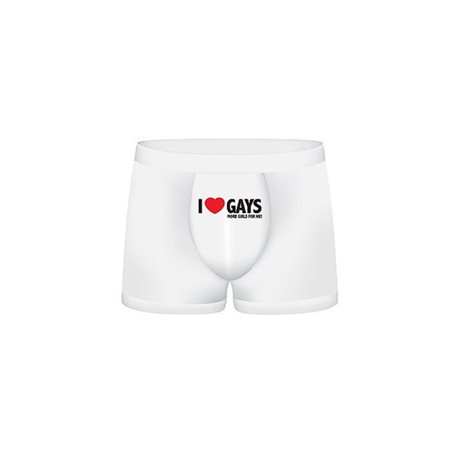 Bokserki męskie Funny Boxers I Love Gays ...