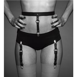 Bijoux Indiscrets - MAZE Suspender Belt for Underwear & Stockings Black