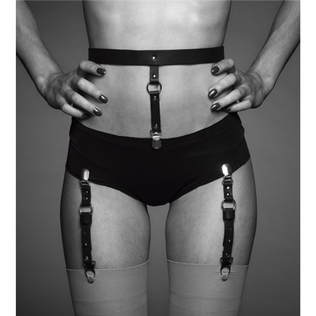 Bijoux Indiscrets - MAZE Suspender Belt for Underwear & Stockings Black