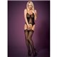 F224 bodystocking czarny S/M/L