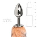 Diamond Plug Fox Tail - korek analny z ogonem lisa