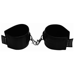 Soft-Leather-Bond-X Hand-Fesseln (cuffs black)
