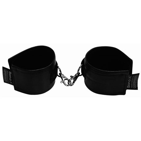 Soft-Leather-Bond-X Hand-Fesseln (cuffs black)