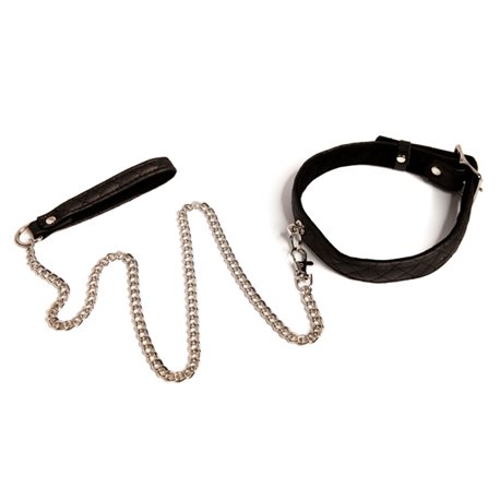 Obroża ze smyczą Bettie Page - Collar me and leat set